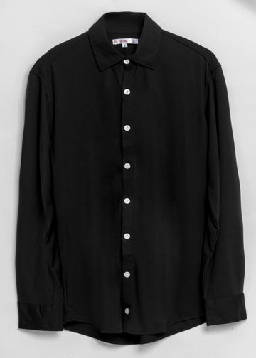 Knit Black Classic Shirt