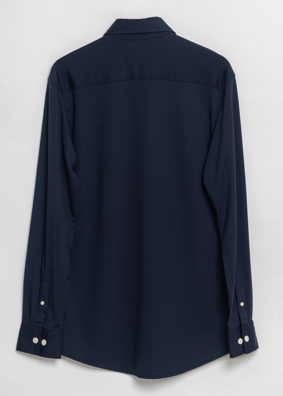 Knit Navy Blue Classic Shirt