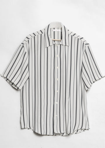 Tokyo Zebra Stripe Oversized Half Sleeves Shirt